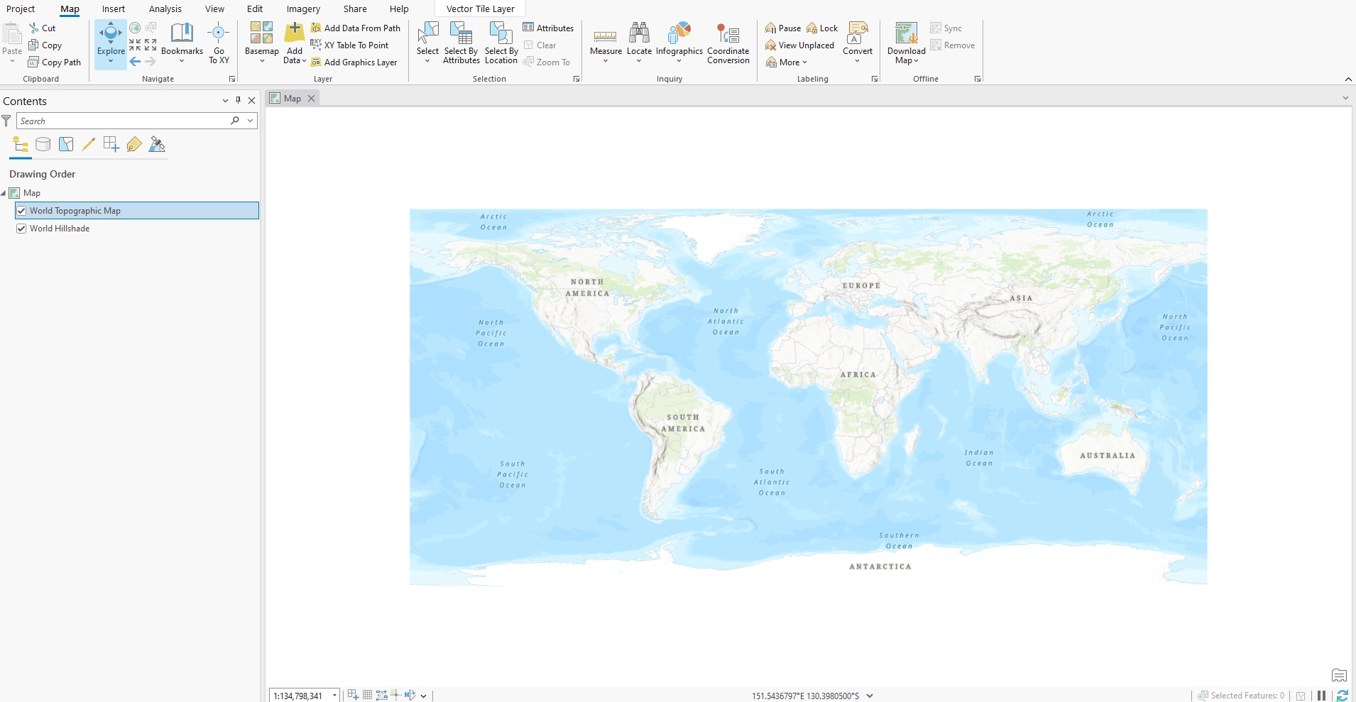 Empty ArcGIS Pro Project