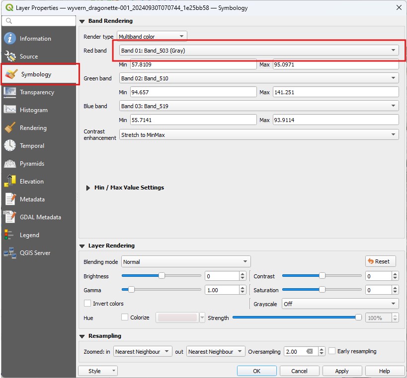 Symbology Tab in the Layers panel