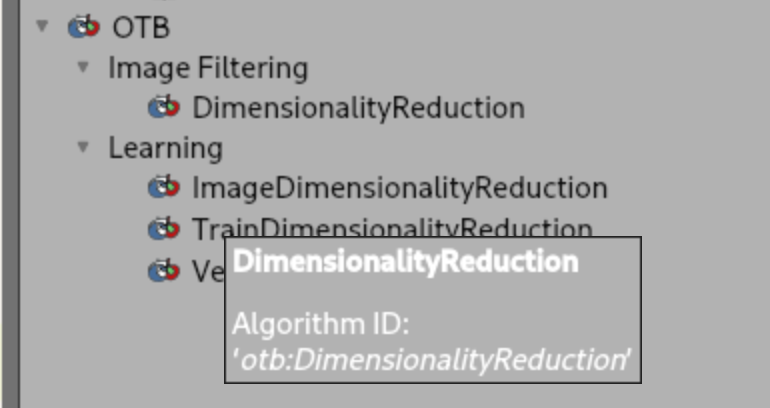 QGIS Dimensionality Reduction Menu