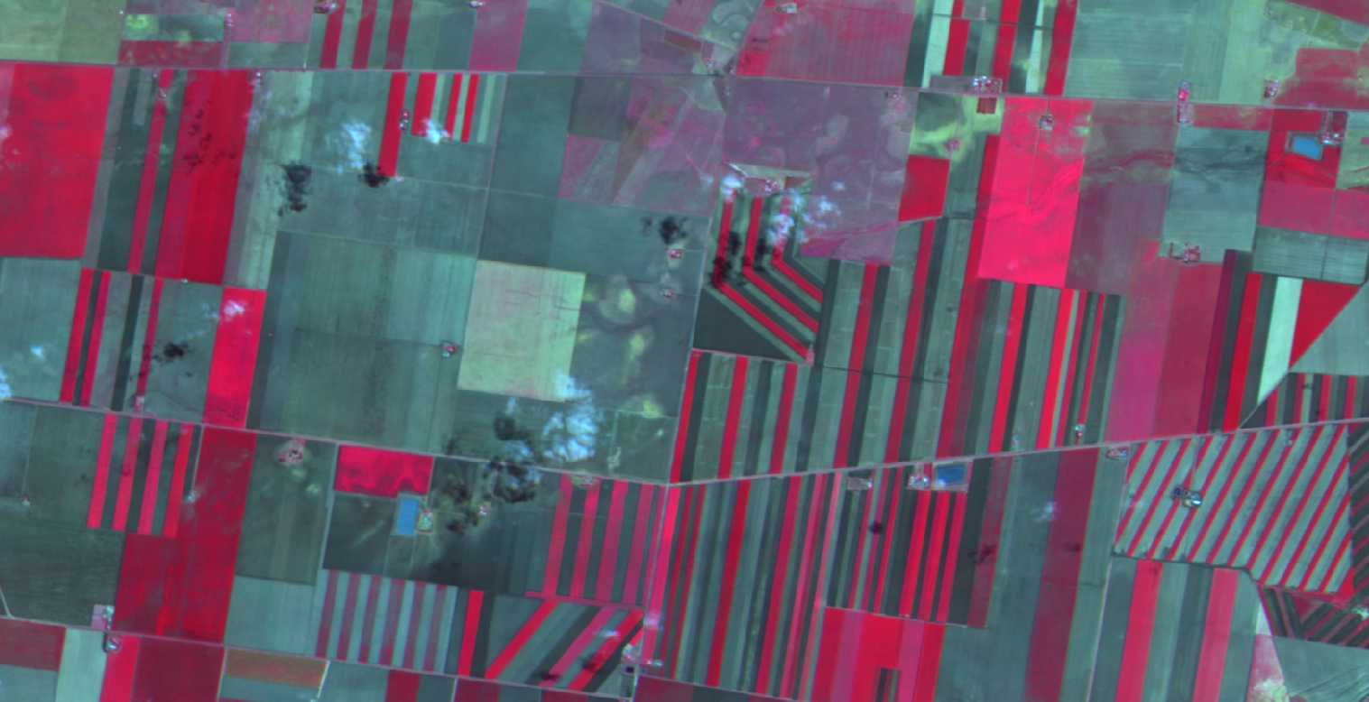 Wyvern hyperspectral image in color-infrared with correct contrast settings