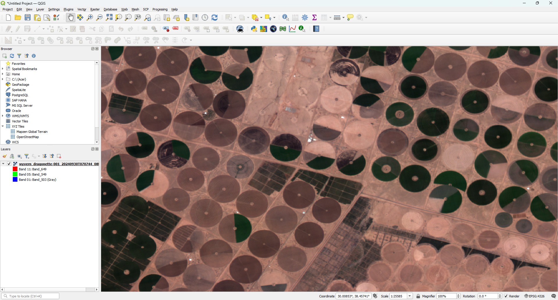 Wyvern hyperspectral image with correct contrast settings